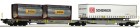 825004 Fleischmann Articulated double pocket wagon T2000 of AAE